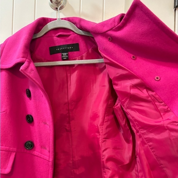 Apostrophe - Barbie Pink Wool Blend Blazer - Medium - Picture 10 of 10